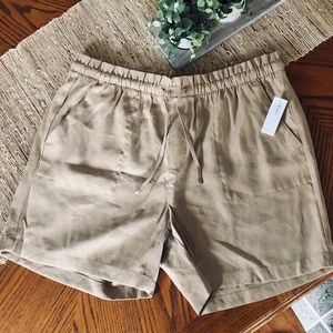 Large High-Waisted Tan Shorts